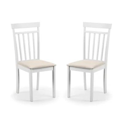 Imagen de Julian Bowen Juego de 2 sillas comedor Coast, blanco