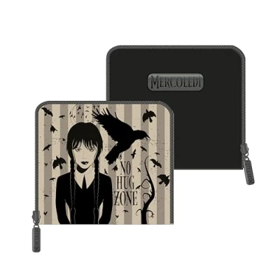 Imagen de Seven Monedero de Miércoles Addams Negro, Talla única, Casual