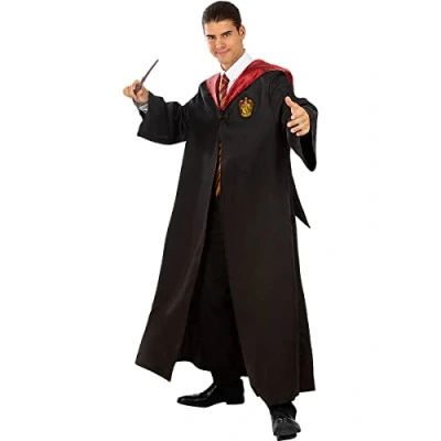 Imagen de Funidelia Disfraz Harry Potter Gryffindor para hombre y mujer Hogwarts, Magos adultos divertidos accesorios Fiestas, Carnaval Halloween Talla XL Negro