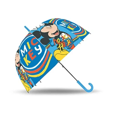 Imagen de Mickey Mouse 18&#039;&#039; Manual Paraguas Acampada y Senderismo Infantil, Juventud Unisex, Multicolor (Multicolor), Talla Única