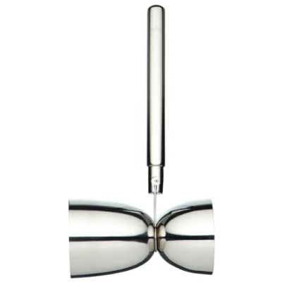 Imagen de BarCraft Dosificador Doble para Coctelería, Jigger Medir Alcohol, Acero Inoxidable, Color Plata, 25 ml y 50