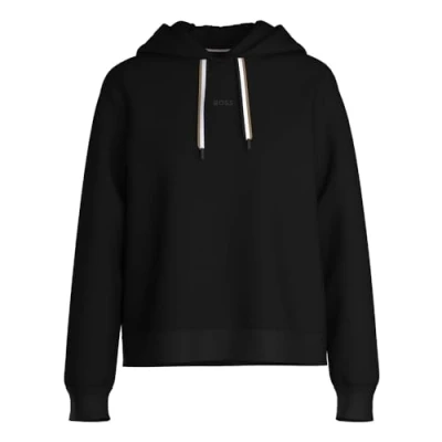Imagen de BOSS CP Stripe_Hoodie Sudadera Loungew, Black1, S para Mujer