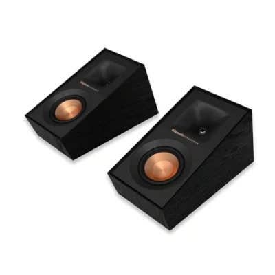 Imagen de Klipsch R 40SA Black (Pareja) Altavoces Sorround Dolby Atmos para Home Cinema proyección Techo