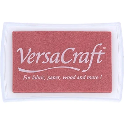 Imagen de Tinta VERSACRAFT para textil color rosa ceniza 95x65mm. Almohadilla