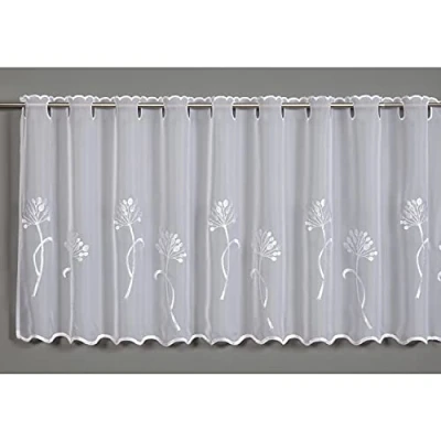 Imagen de Gardinia Cortina bistró, Color Blanco, 48 x 140 cm