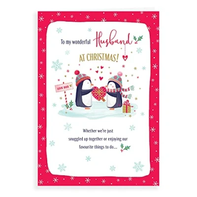 Imagen de Piccadilly Greetings A41321 Tarjeta de Navidad para marido (23 x 15 cm)