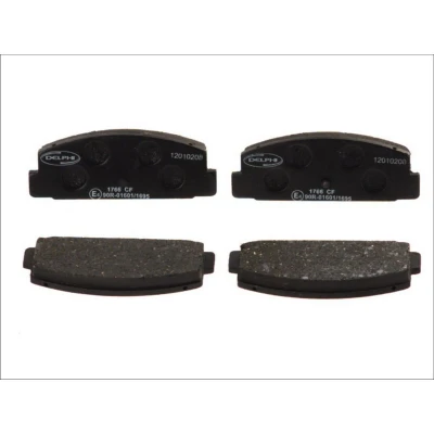 Imagen de DELPHI LP1766 Juego de pastillas freno no preparado para indicador desgaste sin chapa antichirridos accesorios MAZDA: 6 Berlina, Hatchback