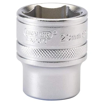 Imagen de Draper H MM/MS 1/2 &quot;Square Drive 6 Punto Metric Socket (23 mm), azul