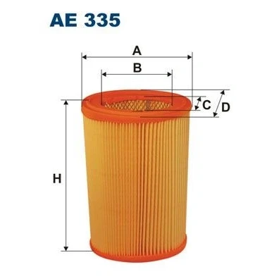 Imagen de FILTRON AE 335 Filtro de aire 208 137 Cartucho filtrante CITROËN: Saxo Hatchback, Xsara Familiar, PEUGEOT: 106 II Hatchback