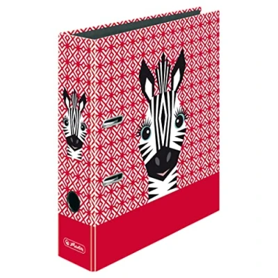 Imagen de herlitz Archivador maX.file A4, 8 cm, diseño de cebra