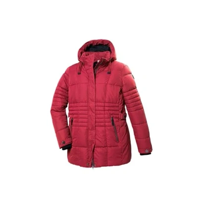 Imagen de STOY Chaqueta acolchada para mujer con capucha desmontable, tallas grandes, STW 3 WMN QLTD JCKT, rojo oscuro, 54, 41912 000