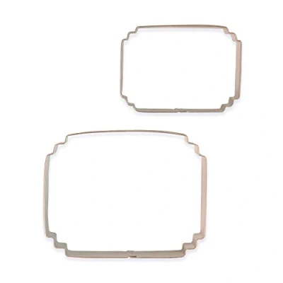 Imagen de PME Juego de 2 moldes para galletas y tartas, color plateado