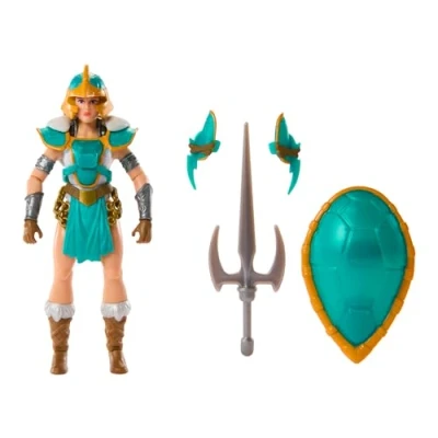 Imagen de Masters of the Universe MOTU Turtles Grayskull Teela, Figura de acción con accesorios batalla, inspirado en las Tortugas Ninja, juguete regalo para niños y niñas +6 años, HTH15