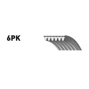 Imagen de SNR CA6PK1400 Correa trapecial poli V 1400 6 RENAULT: CLIO 2, Kangoo I, I Express, TOYOTA: Corolla IX Hatchback, Auris Hatchback
