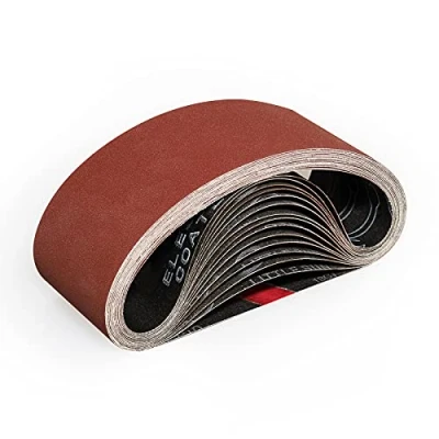 Imagen de Sruhrak Bandas de Lija 75 X 457 mm Granos 320 Lijado Correas Para Lijadora Banda (15 UNIDADES)