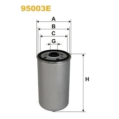 Imagen de WIX FILTERS 95003E Filtro Combustible enroscable MAN: F 2000, G 90