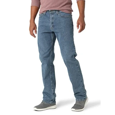 Imagen de Wrangler Authentics Comfort Flex Waist Relaxed Fit Jean Jeans, Lavado a la Piedra, 34W x 29L para Hombre