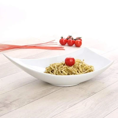Imagen de &#039;Holst Porcelana SB 2090 Cuencos de 32 cm Forma Gota Tear Drops Swing, Color Blanco, 31.7 x 17.1 8.7