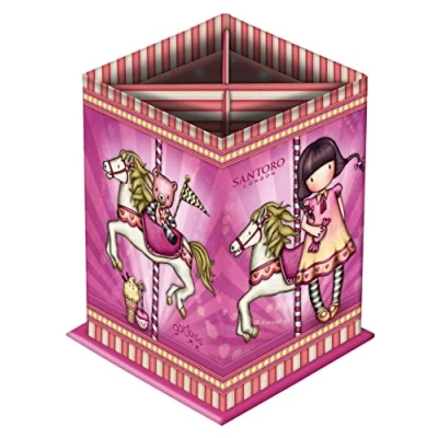 Imagen de Santoro, Cubilete Cartón Gorjuss Fairground Carousel 8,5X11,5X8,5Cm Unisex niños, Multicolor, Talla única
