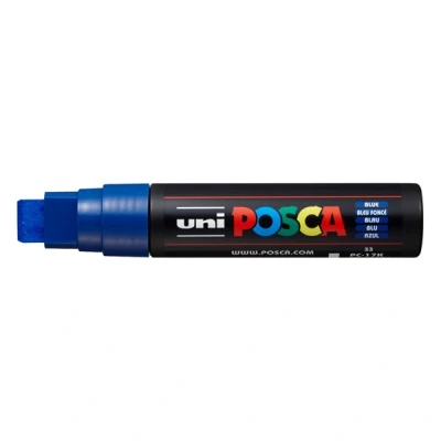 Imagen de Uni Ball 186351 Marcador POSCA con punta rectangular extra ancha, azul oscuro
