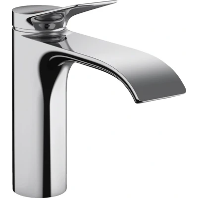 Imagen de hansgrohe Vivenis grifo lavabo con vaciador automático, ahorro de energía (CoolStart), monomando 110 mm, mezclador agua (EcoSmart), cromo, 75023000