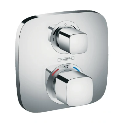Imagen de Hansgrohe 15708000 Ecostat e termostato con llave de paso inversor, empotrado, cromo