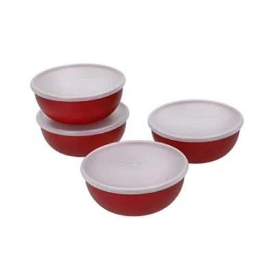 Imagen de KitchenAid KQG177BXERE Tazones para pellizcos, 4 Piezas, 23 g, Plastic, Rojo