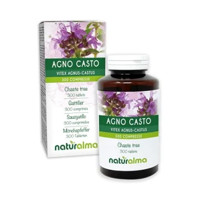 Imagen de Sauzgatillo (Vitex agnus castus) frutos Naturalma 150 g 300 comprimidos Complemento alimenticio Natural y Vegano