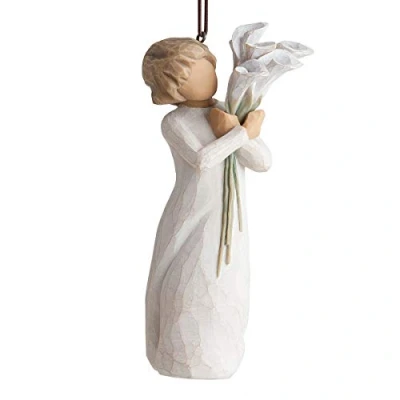 Imagen de Figura de niña con flores, Willow Tree, Home Deco, Enesco