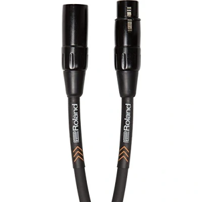 Imagen de Cable de micrófono balanceado la serie Black Roland 4,5 m longitud RMC B15, negro