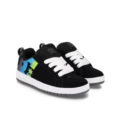 Imagen de DC Shoes Graffik Zapatillas para niños, Talla: 29, Kmw black multi white Zapatos