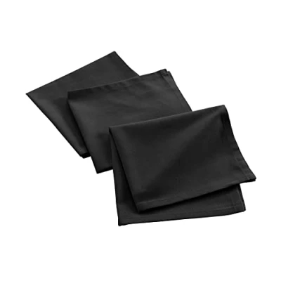 Imagen de Douceur d&#039;Intérieur Mistral 3 servilletas de Mesa, Negro, 40 x cm