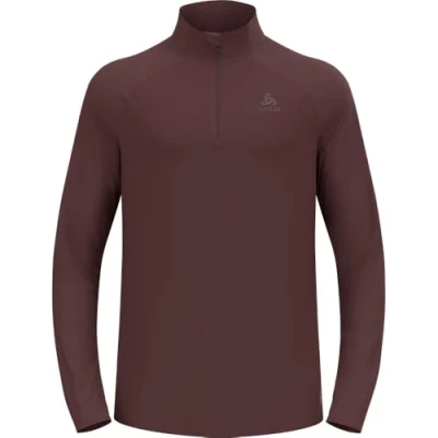Imagen de Odlo Laufshirt Herren Langarm Essential Ceramiwarm Männer I Sport Oberteil Midlayer Fitness Shirt Sudadera, Caramelo, Extra Large Hombres