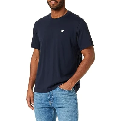 Imagen de Champion Legacy Basics s Crewneck Camiseta, Azul Marino, XL para Hombre