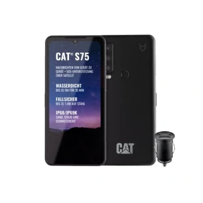 Imagen de Cat S75 Smartphone 5G con conexión satélite (6 GB/128 GB, Android 12), Color Negro
