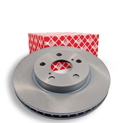 Imagen de FEBI BILSTEIN 15295 Disco de freno Eje delantero 255 25 5 100 ventilación interna revestido TOYOTA: Carina E Berlina