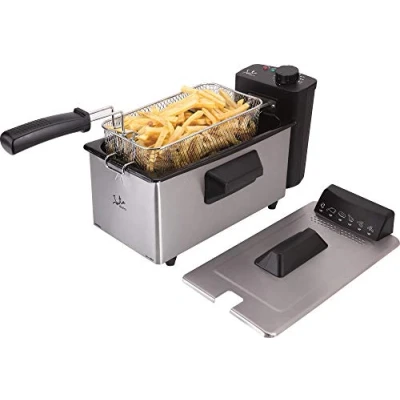 Imagen de Jata FR678 Freidora de Aceite 3,2 litros, 2000 W, Antimezcla sabores, Desmontable, Fácil limpieza, Acero Inox, Temperatura Regulable, Recoge cable