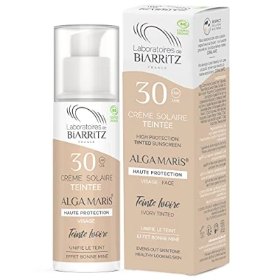 Imagen de Alga Maris Lab. Biarritz Crema Facial Color Marfil Spf30 50Ml. 50 ml