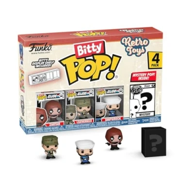 Imagen de FUNKO Bitty Pop! Retro Toys GI Joe 4PK​Y una Minifigura Misteriosa Sorpresa 0.9 Inch (2.2 Cm) Transformers Classic Soundwave Coleccionable Repisa Apilable Incluida Idea de Regalo