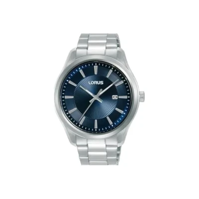 Imagen de Lorus Reloj Analógico de Cuarzo para Hombre con Pulsera Acero Inoxidable, Plata/Azul