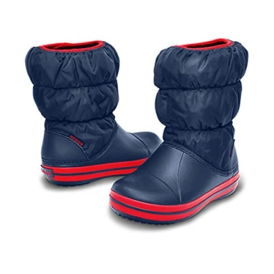Imagen de Crocs Winter Puff Boot Kids, Botas Unisex niños, Navy Red, 24/25 EU