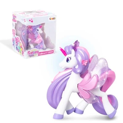 Imagen de Galupy Rainbow Unicorn Collector Edition Fancy Unicornio de Juguete para coleccionar, Figuras con alas Purpurina y Cristal Swarovski