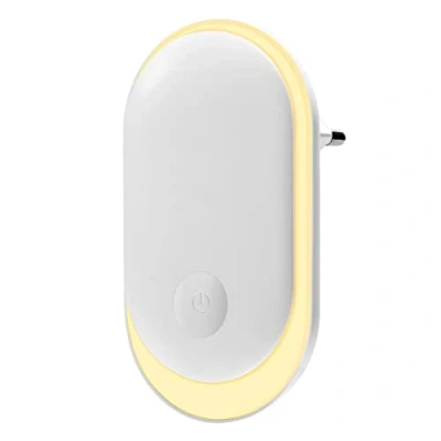 Imagen de Alyvisun Luz Nocturna LED con Control Táctil, Lámpara de Noche Infantil Sensor Crepúsculo y Brillo Ajustable, Plug and Play para Habitación del Bebé, Escalera, Pasillo, Cocina