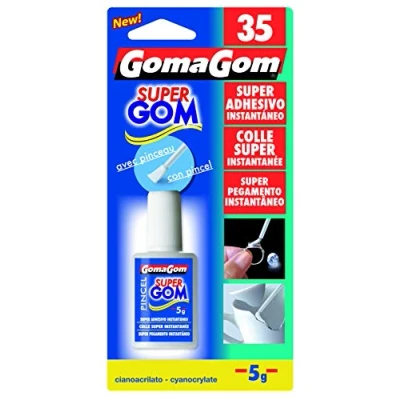 Imagen de GOMAGOM Pegamento súper instantáneo con pincel aplicador de 5 g, número 35