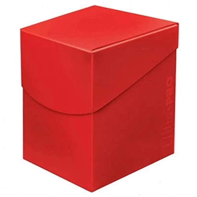 Imagen de Ultra Pro 85686 Eclipse 100+ Caja de Cubierta, Color Rojo