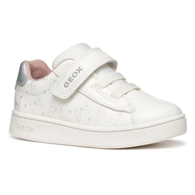 Imagen de Geox B ECLYPER Girl A, Zapatillas Bebé Niñas, Optic White/Silver, 22 EU