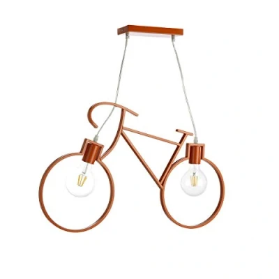 Imagen de ONLI Bike Lámpara de suspensión para bicicleta, metal, color naranja