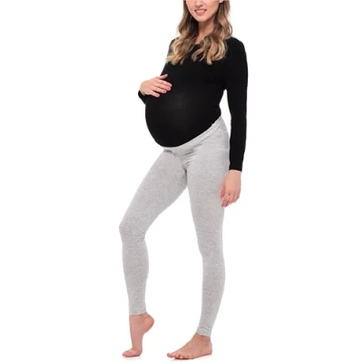 Imagen de Be Mammy Leggins Premamá Largos Embarazo Lactancia BE20 253(Melange, S)