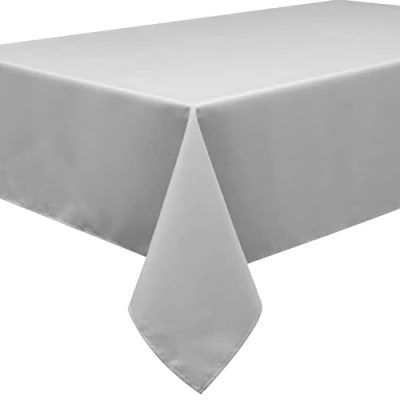 Imagen de Home Direct Mantel 100% poliéster, Cuadrado 180 x 180cm Gris Claro