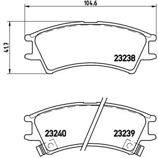 Imagen de BREMBO P 30 011 Juego de pastillas freno con avisador acústico desgaste sin accesorios HYUNDAI: Atos